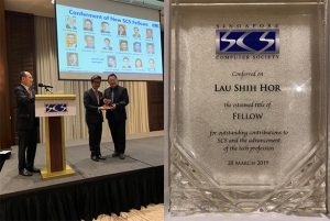 Elixir Technology’s CEO, Mr Lau Shih Hor, conferred SCS Fellowship